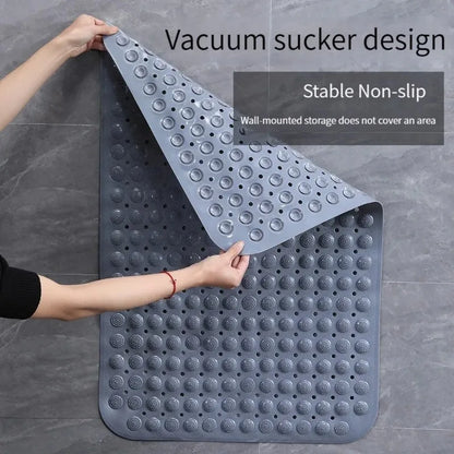 Non-Slip Shower Bathtub Mat with Suction Cups - Thickened Hydrophobic Bath Tub Pad, Massage Foot Mat for Household Bathroom