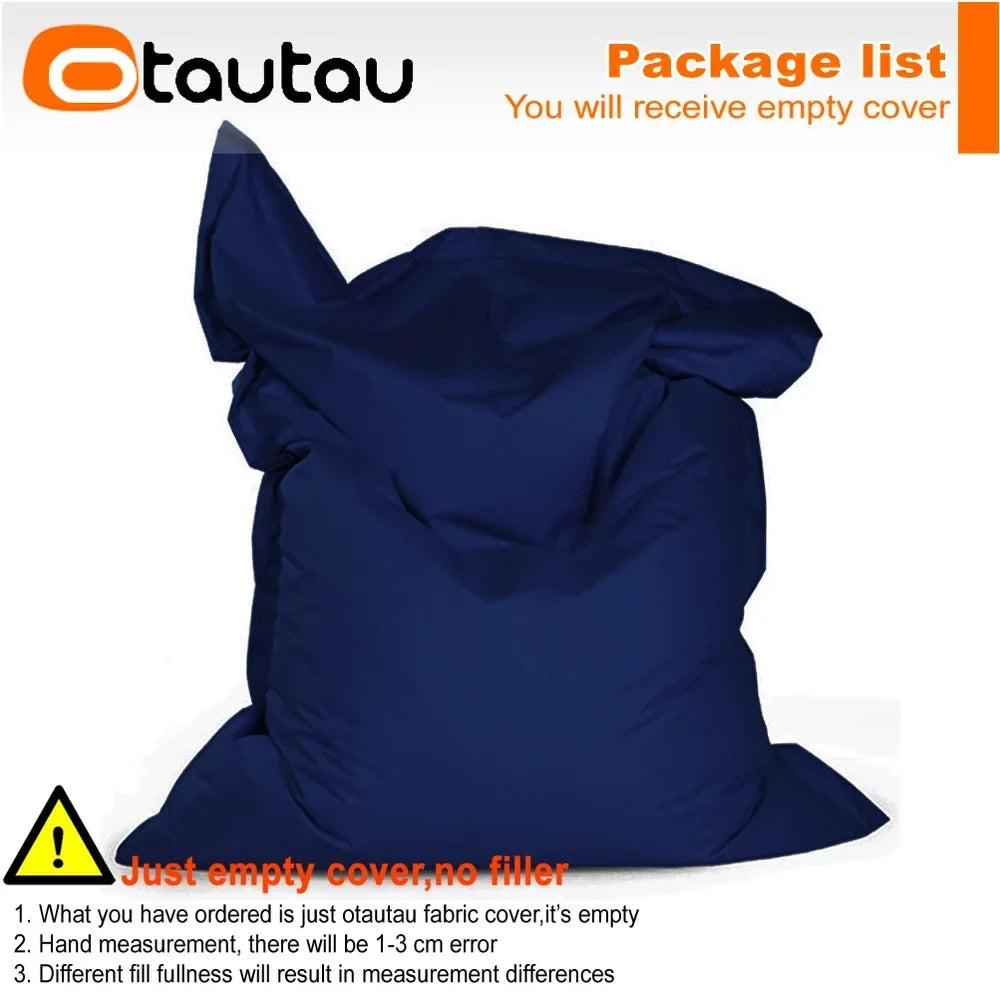 OTAUTAU M/L Outdoor/Home Bean Bag Cover 140x180cm DD103【No Filler Inside! You Need To Buy Filler By Yourself !】