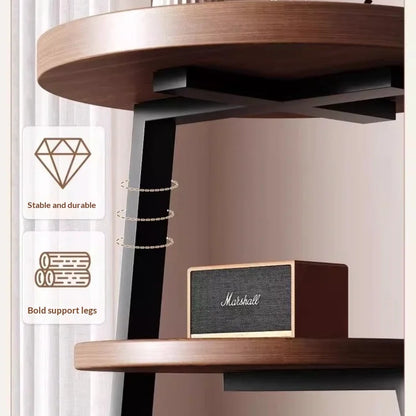Modern Wooden Nightstand Bedside Table Cabinet Bedroom Furniture 2 Drawers Storage USB Charging Space Saving Furniture Bedroom