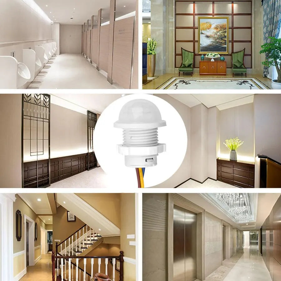 PIR Motion Sensor Detector Smart Switch Home Indoor Outdoor Infrared Light 110V 220V Time Delay Mode Adjust Lighting Switch