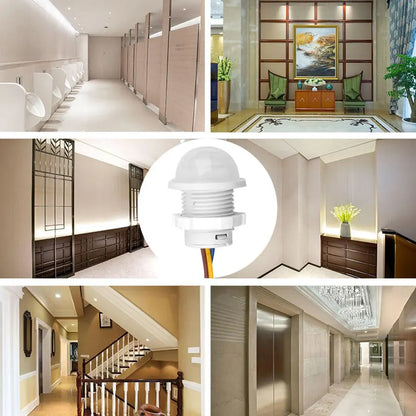 PIR Motion Sensor Detector Smart Switch Home Indoor Outdoor Infrared Light 110V 220V Time Delay Mode Adjust Lighting Switch