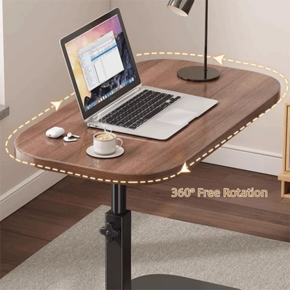 Foldable Sofa Edge Table Adjustable Height C-Shaped Mobile Storage Desk Flip Desktop Easy Installation Movable Tea Table Rack
