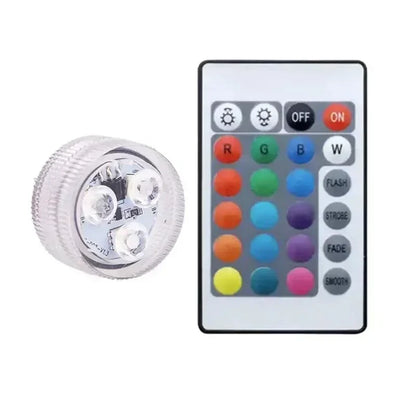 Submersible LED Light with Remote Pool Lights for Party Event Waterproof Tea Lamp for Vase Fishtank Wedding Halloween Christmas