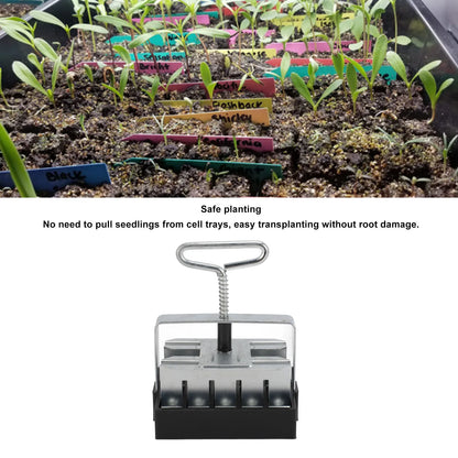 Soil Blocking Tool Soil Block Maker 20 Cells Manual Eco Friendly Space Saving with Comfortable Grip Soil Blocker for Garden