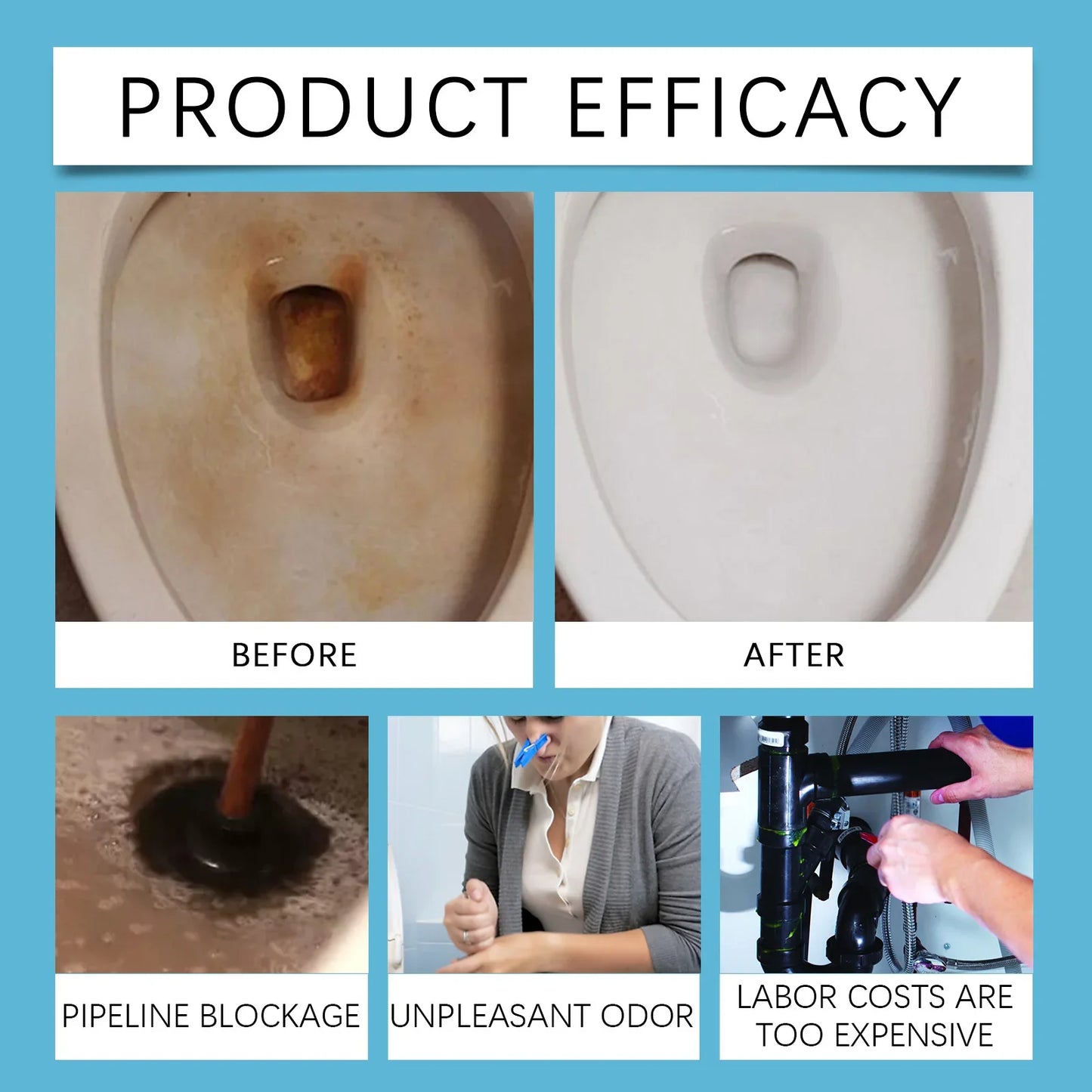 12PCS Toilet Decontamination Effervescent Tablets Effectively Remove Stubborn Dirt Eliminate Odors Without Residue & Irritation