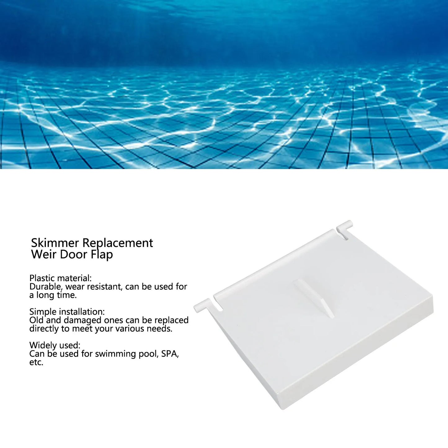 Skimmer Replacement Weir Door Flap Plastic Skimmer Door Flapper for Hayward 8926 Skimmer Door Flapper Swimming Pool Accessories