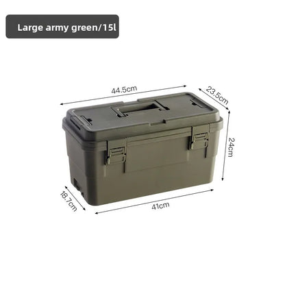 Portable Heavy Duty Plastic Toolbox Tool Organizer Storage Box Multi Layer Stackable Car Garden Garage Workshop Diy Art Craft