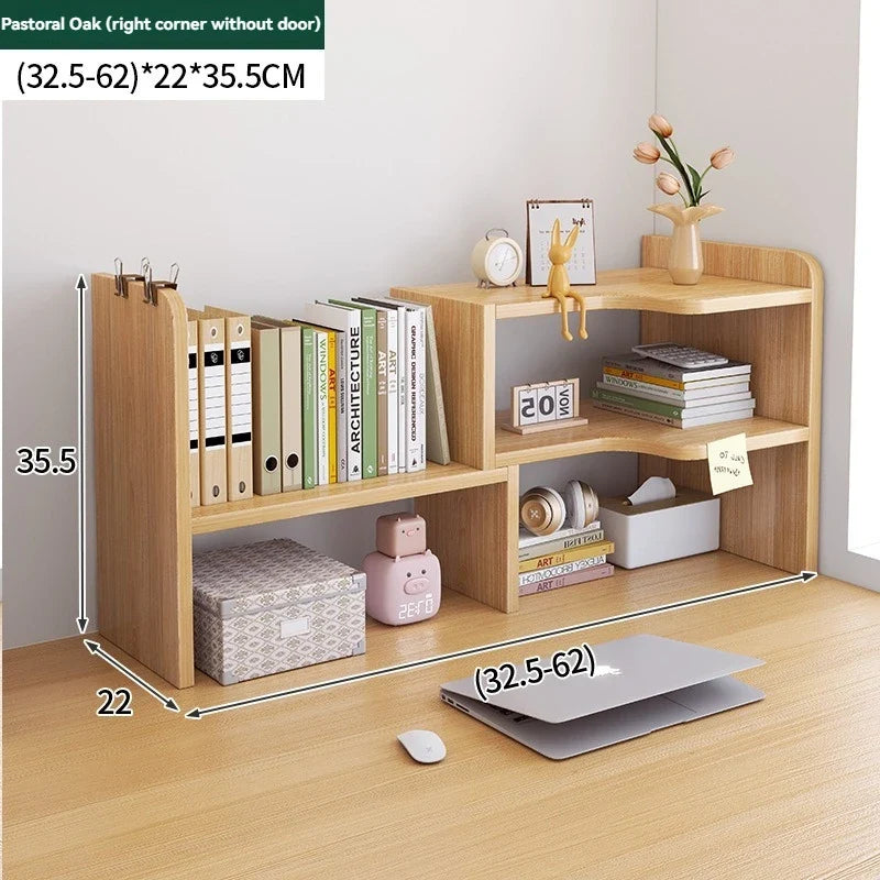 Bookshelf Office Desktop Storage Shelves Multi layer Scalable Shelves Student Desk Storage Boxes Small Bookcases