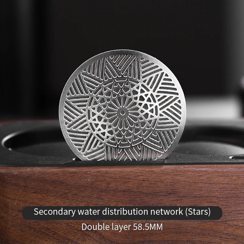 Bincoo 51/58mm Espresso Portafilter Dispersion Plate Stainless Steel Sintered Shower Screen Even Extraction Upgrade Accessories