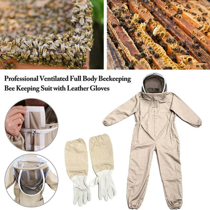 Bee Outfit Bee Suit Gloves Bee Suit with Gloves Beekeeping Protective Suits Beekeeper Suit Bee Keeper Gear Coveralls Bee Outfit