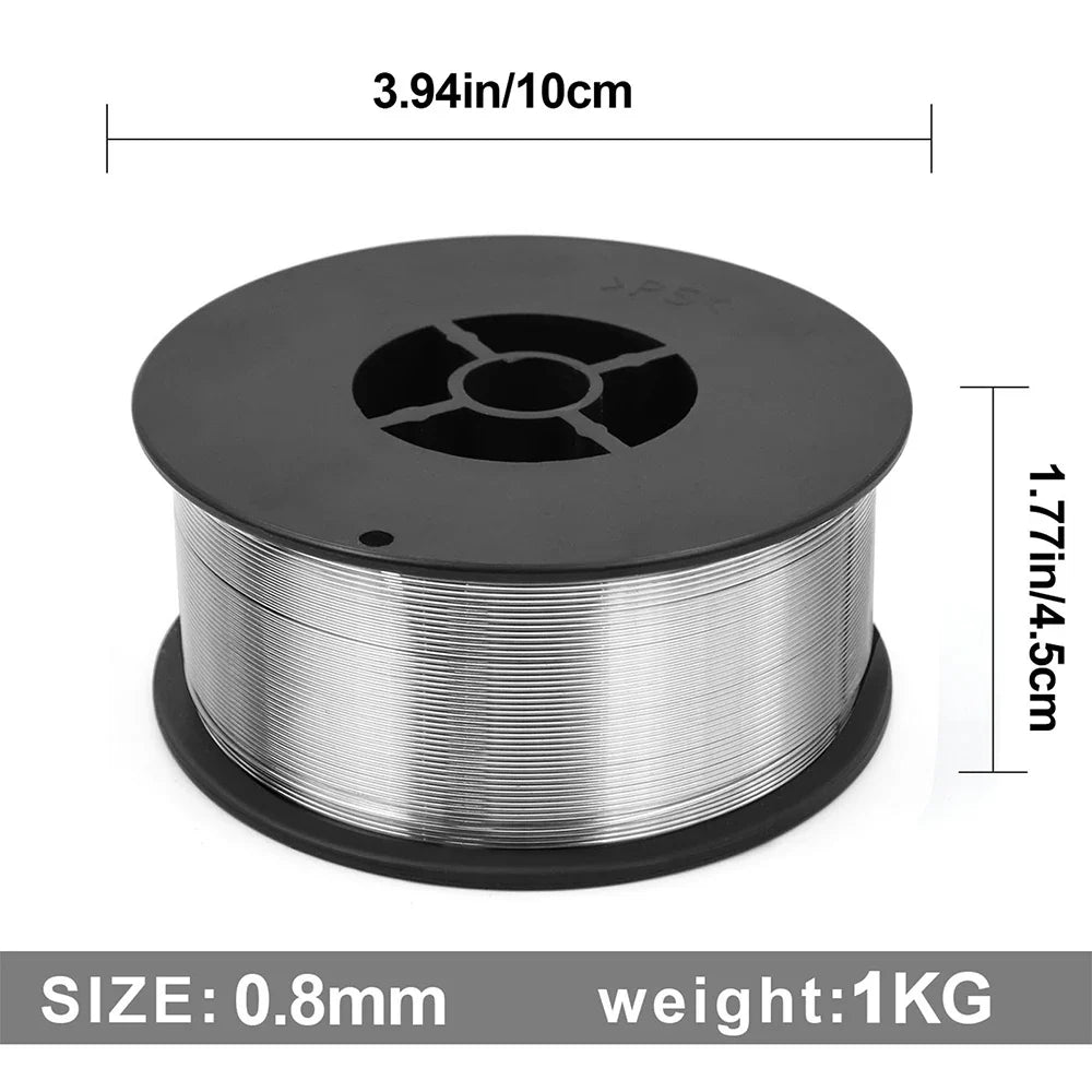 0.8mm Mig Wire Flux Cored Self-Shielded 1kg No Gas Wires Iron Welding Carbon Steel Gas-Less Mig Welder Accessories