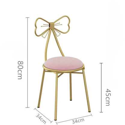 Italian simple girl bedroom dresser stool butterfly back chair ins makeup stool wholesale butterfly chair