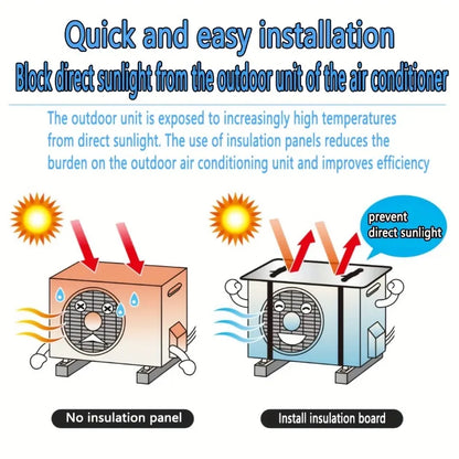 Outdoor Air Conditioner Cover –  with Rain Protection&Sunshade,Breathable & Energy-Efficient,Easy Install Dust Guard for Home AC