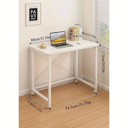 Folding small desk, bedroom desk, student's simple writing desk
