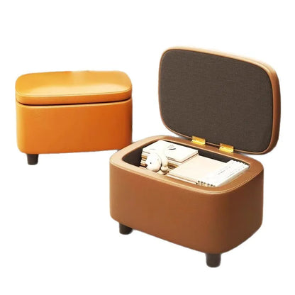 Shoe Cabinets Shoe Stool Upholstered Shoe Bench Storage Ottoman Seat Entryway Hallway Living Room Soft Padded Faux Leather