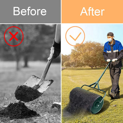 T Shape Handle Compost , Peat Moss , Metal Mesh Manure Spreader For Lawns, Garden Planting Seeding，Grape crushing tool
