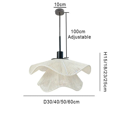 LED E27 Pendant Light Wabi Sabi Style Hemp Rope Pendant Lamp Warm Lights Living Room Bedroom Restaurant Home Decor Lighting