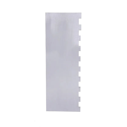 1 Piece Stainless Steel Cake Scraper Metal Cake Scraper Smoother Double Sided Patterned Edge Cake Decorating Comb YY126