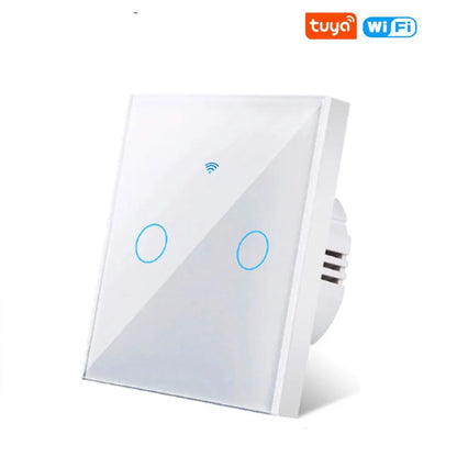 Tuya Wifi Smart Wall Light Switch 1/2/3 Gang EU Touch Switch Rf433 Wireless Remote Control For Alexa Google Home Voice Control