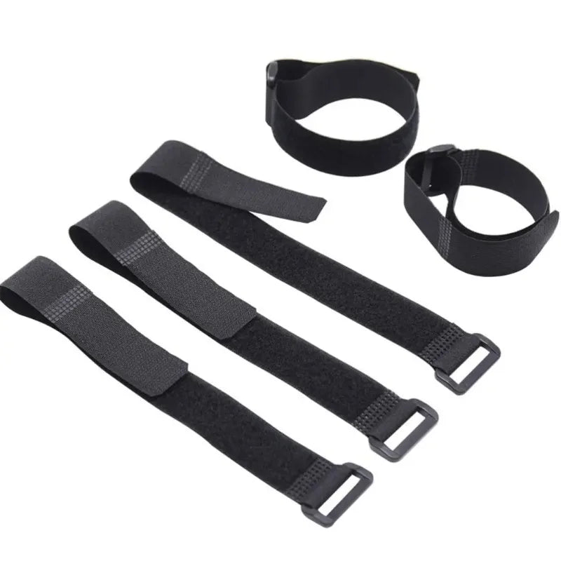 Reusable Hook & Loop Cable Ties - Adjustable Nylon Wire Fastener Straps for Securing Cord Management, Organizer DIY Cinch Straps