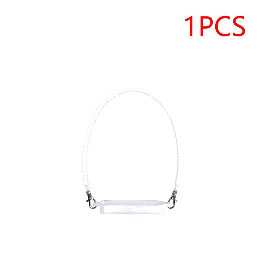 Soft Silicone Water Bottle Handle Silicone Portable Thermo Bottle Sling Carrier Holder With Strap for  Stanley Cup Accessories