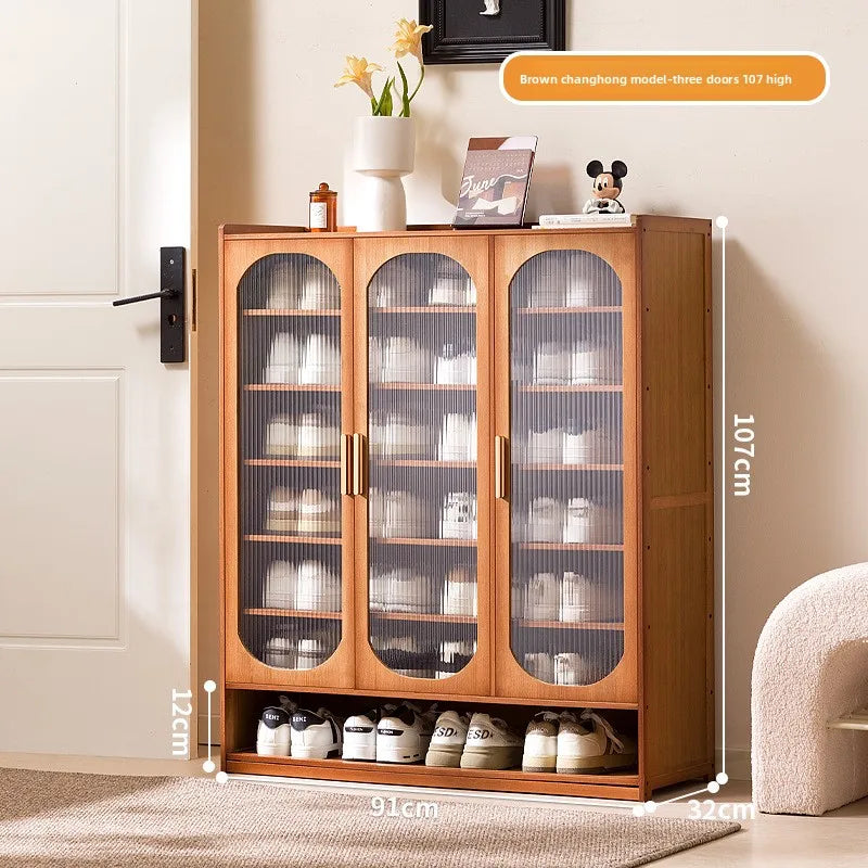 New shoe cabinet household multi-layer storage shoes dust-proof door porch floor large-capacity porch rack shoe rack