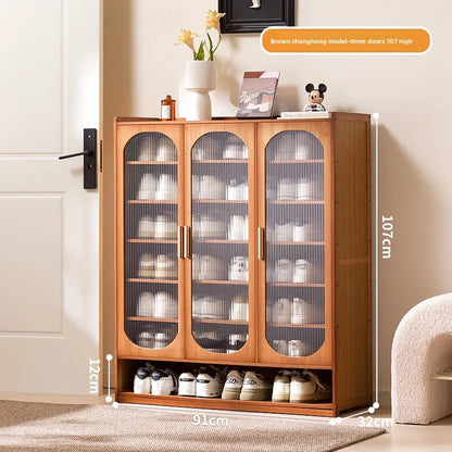 New shoe cabinet household multi-layer storage shoes dust-proof door porch floor large-capacity porch rack shoe rack
