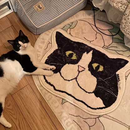 1 Piece of Cat Floor Mat Is Anti Slip, Waterproof, and Stain Resistant, Suitable for Bathroom, Bedroom, Kitchen, Home Decoration