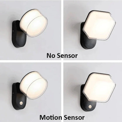 Courtyard Wall Lamps with Sensor Outdoor Waterproof Wall Lamps Villa Entrance and Terrace Lighting Lamps, Outdoor Balcony Lamps