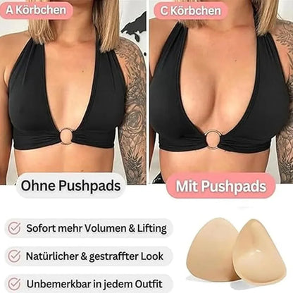 Reusable double-sided adhesive chest patches, adhesive fillers for bikinis/sports bras/strapless dresses