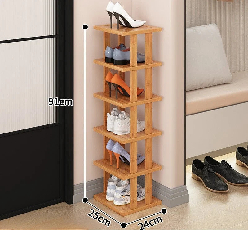 Home economy door multi-layer shoe storage artifact saves space, rental house shoe cabinet, shoe rack
