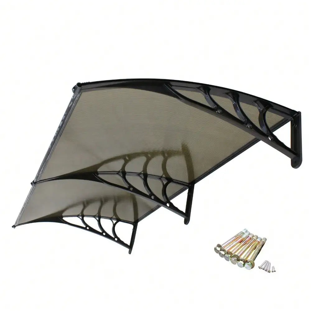 80''x 40'' Window Canopy Awning Front Door Patio Cover Outdoor Polycarbonate