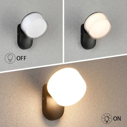 Courtyard Wall Lamps with Sensor Outdoor Waterproof Wall Lamps Villa Entrance and Terrace Lighting Lamps, Outdoor Balcony Lamps