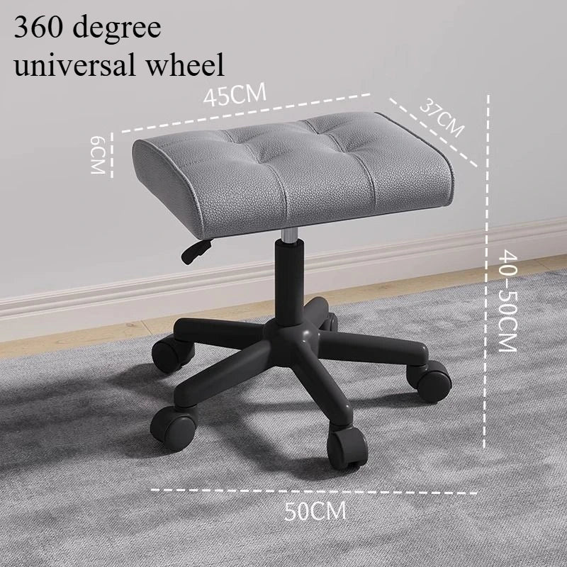 Adjustable Height Foot Rest for Office Chair, Under Desk Elevating Footstool with Memory Foam, Ergonomic Home Sofa Leg Rest