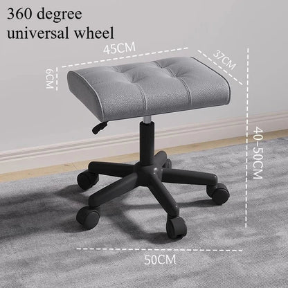 Adjustable Height Foot Rest for Office Chair, Under Desk Elevating Footstool with Memory Foam, Ergonomic Home Sofa Leg Rest
