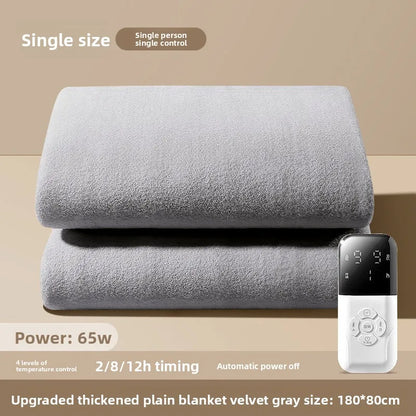 Graphene Electric Heated Blanket Dual Control Single Double Washable Home Dorm Energy Saving Fast Heating Auto Shutoff Cobertor