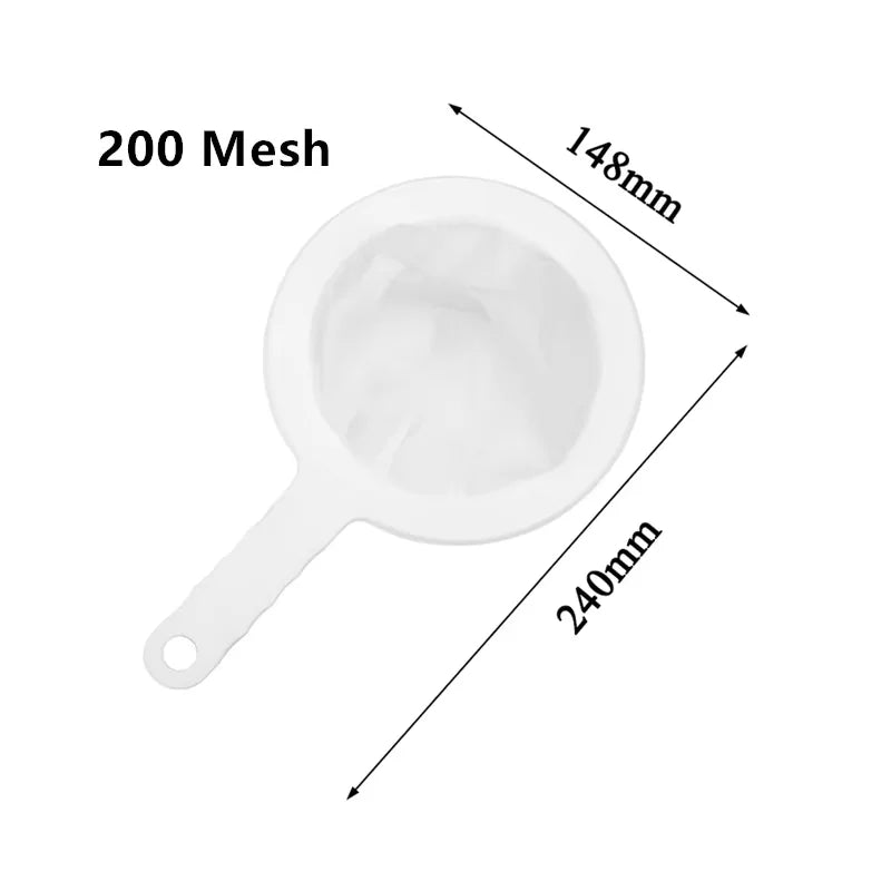 Soy Milk Wine Filter Bag Nut Milk Bag Tea Coffee Oil Yogurt Filter Net Mesh Kitchen Food Reusable Nylon Filter Bags Strainer