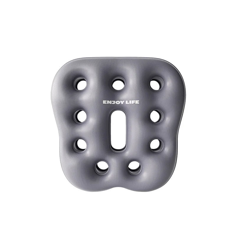 PVC inflatable seat cushion for portable storage, office and home use, anti slip and breathable chair cushion, anti hemorrhoid