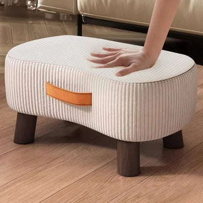 Simple Shoe Changing Stool Living Room Sofa Pedal Stool Coffee Soft Bag Household Nordic Furniture Shoe Bench Dining