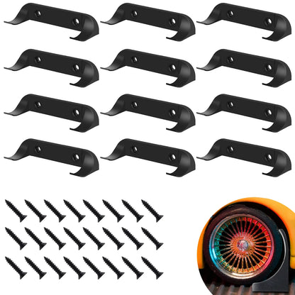 12/20Pcs Collectible Car Display Wall Mount Firm Display Car by Wheels on Wall Hanging Car Toy Display Rack for Lego Car Models