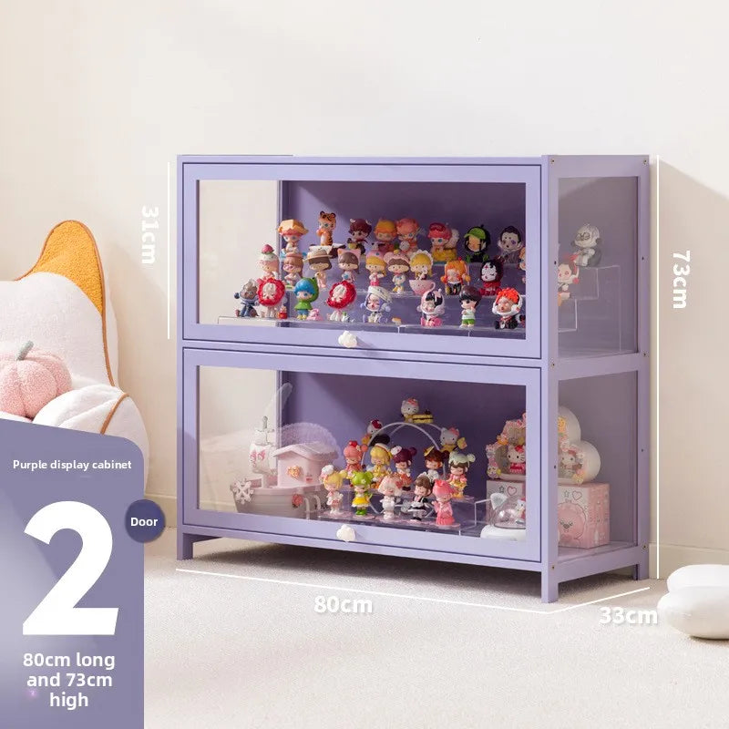 Blind box storage display stand model storage box dustproof building block doll figure display cabinet