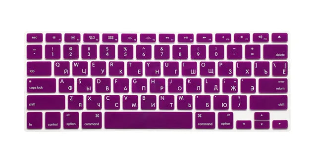US Russian Keyboard Stickers Covers 2pcs Letters Film Protector for Macbook Air 13 Pro Retina 13 15 Laptop Skin for Mac book