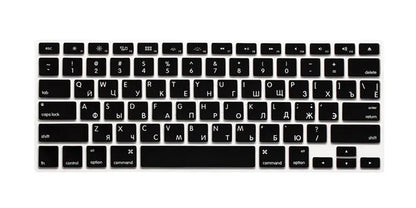 US Russian Keyboard Stickers Covers 2pcs Letters Film Protector for Macbook Air 13 Pro Retina 13 15 Laptop Skin for Mac book
