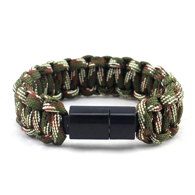 USB Cable Bracelet Charging Sync Data Cable Cord