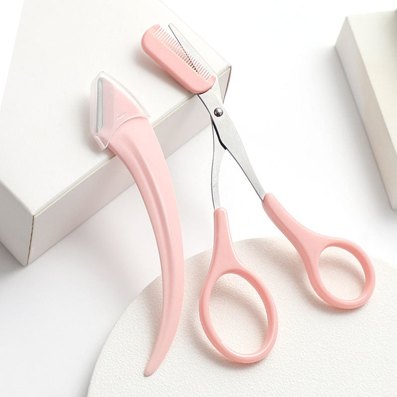 Curved Eyebrow Trimming Knife