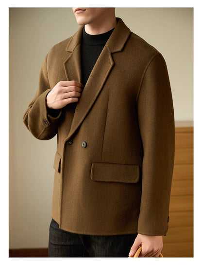 Men's High-end Casual Padded Woolen Coat