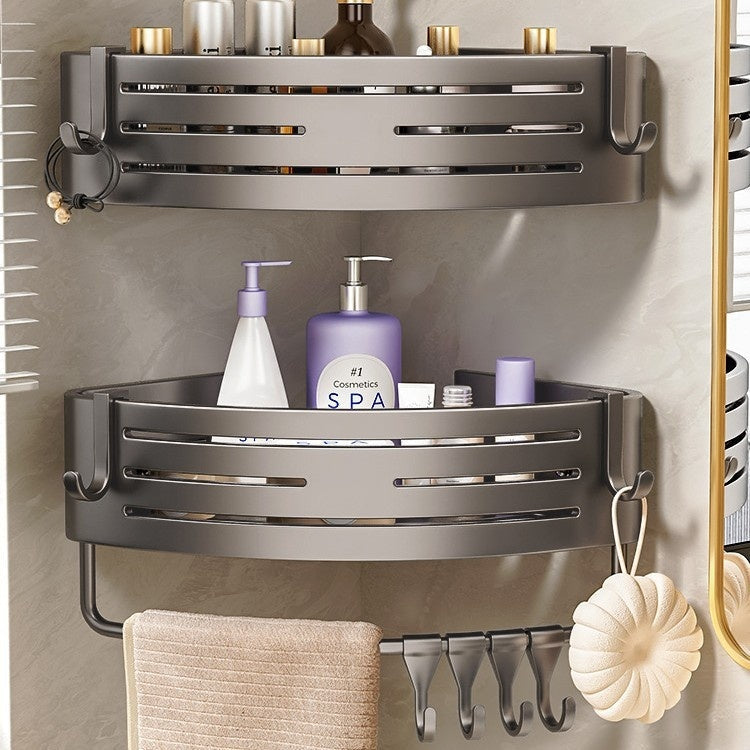 Portable Raised Bathroom Storage Triangle Rack