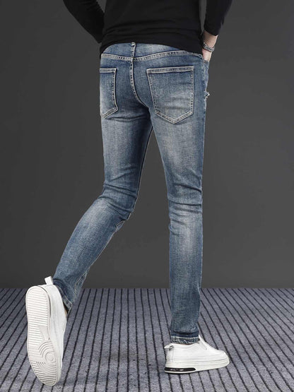Men's Slim Fit Skinny Ripped Jeans