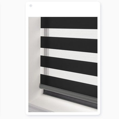 Soft Gauze Zebra Roll-Up Curtain Semi Shading