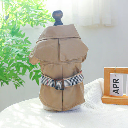 Pet Clothes Khaki Trench Coat Couple Clothes